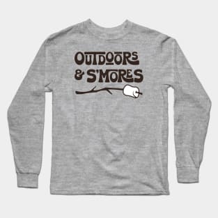 Outdoors and S'Mores Long Sleeve T-Shirt